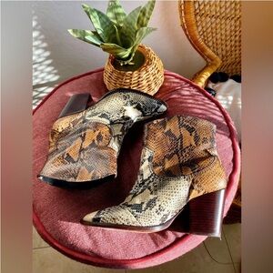 Haven Snakeskin Boots by Shutz